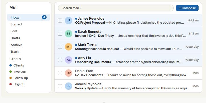 Email Inbox Management